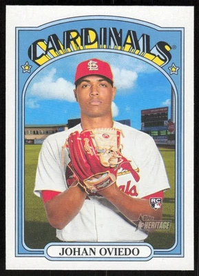 2021 Topps Heritage #661 Johan Oviedo RC - Image 1 of 2