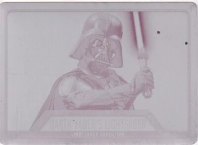 2016 Star Wars Evolution EL-2 Darth Vader's Lightsaber Printing Plate 1/1 - Image 1 of 2