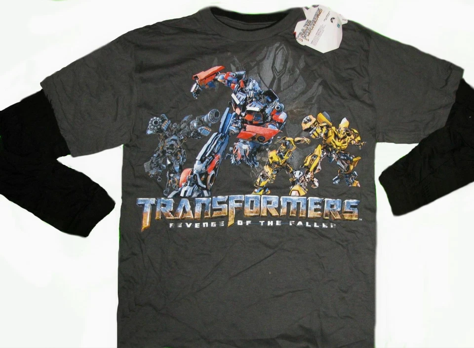Camiseta Transformers Optimus Prime REVENGE OF FALLEN 14-16 L XL Nueva abejorro Foto 1 de 1