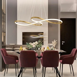 Modern Chandelier,Dimmable Chandeliers Ceiling Lights with Remote Control Adjust - Picture 1 of 8