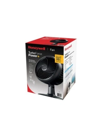 Honeywell Turbo Power Oscillating Electric Quiet Table Fan 10 inch Black New!!! - Image 1 of 4