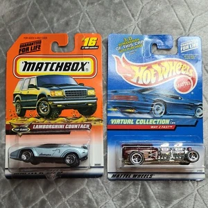 Matchbox Hot Wheels Lamborghini Countach 36560 27082 vías 2 fundido a presión nuevo sellado - Imagen 1 de 6