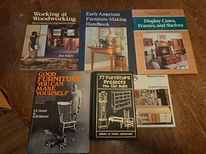 Lot of 6 Furniture Making Books Home Woodworking Project Carpentry Vintage - Picture 1 of 9