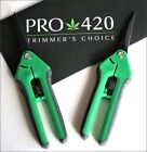 PRO 420 Spring Loaded Scissors- 2 PACK- Manicure & Harvest Scissors for Pros