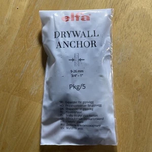 ELFA Dry Wall Heavy Duty Anchors Qty 5 (1 Package) for Shelving Systems - 471815 - Picture 1 of 2