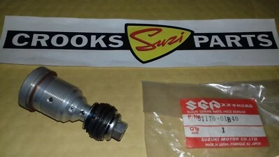 NOS 51170-01B40 RM125 J 1988 Genuine Suzuki Front Fork Lower Valve - Image 1 of 4