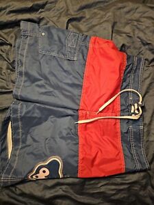 Cooperstown Collections Chicago Cubs Swimming Trunk Shorts Men's Size M MLB