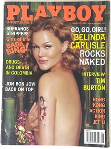 PLAYBOY Magazine August 2001 - Singer Jon Bon Jovi  (Orange Logo) - VG - Picture 1 of 1