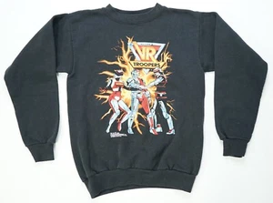 Rare Vintage TULTEX Saban’s VR Troopers 1994 Crewneck Sweatshirt 90s Black YTH L - Picture 1 of 11