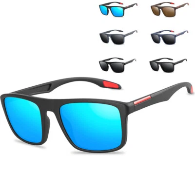 HONEY JOE Vintage Square Polarized Driving Sonnenbrille Herren Damen Angelbrille Shades