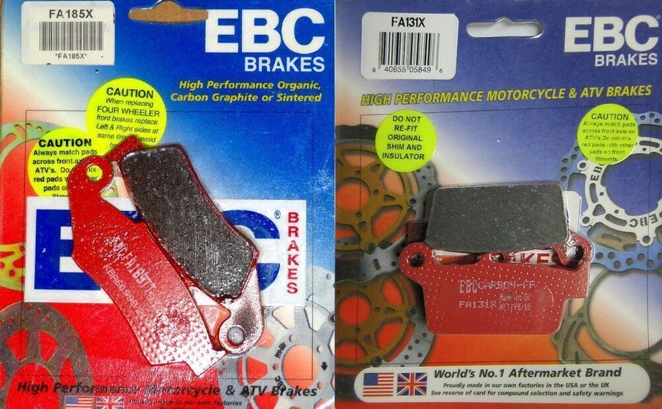 Juego de pastillas de freno delanteras y traseras EBC carbono X - Antiguo Honda Kawasaki Suzuki Yamaha Foto 1 de 1