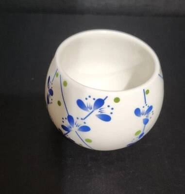 Maceta cerámica suculenta Air Cactus Mini Chinoiserie azul, blanco, verde 2 pulgadas Foto 1 de 4