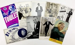Fats WALLER, Eckstine, Basie etc. COLLECTION OF PHOTOGRAPHS & POSTCARDS - Picture 1 of 1