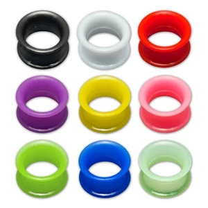 Fleischtunnel Silikonstecker Ohrpiercing extra weich und flexibel 1 Paar - Bild 1 von 19