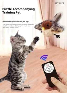 Interactive Cat Toy, Realistic Sparrow Sound Plush - Picture 1 of 8