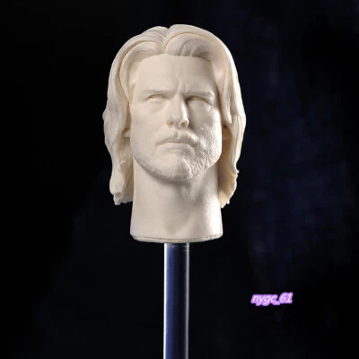 Modelo esculpido cabeza de crucero samurai Tom 1:6 para figura de acción masculina de 12" muñeca juguete Foto 1 de 4