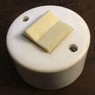 runder Kippschalter #1| Lichtschalter | Aufputz | 10/250~ | DDR | NOS | 7 x verf