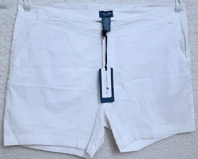 Pantalones Cortos Chinos Caribbean Joe Blancos Para Mujer Talla 16 38" Cintura 4" Entrepierna Verano Playa Foto 1 de 4