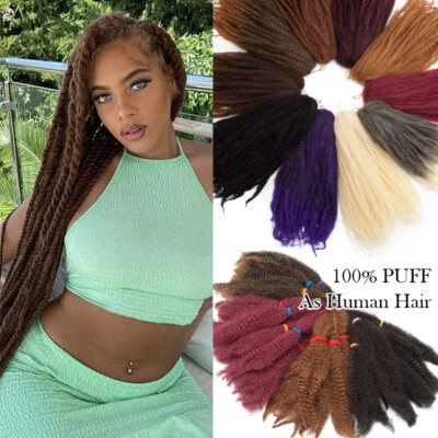 Afro Kinky Bulks Hair Extensions Curly Twist косы крючком Marley 100% натуральные - Изображение 1 из 4