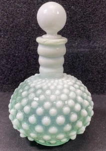 Fenton Hobnail Parfüm Flakon mit Stopfen oben opalisierend Hobnail Waschtisch - Bild 1 von 5