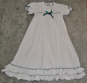 Only Little Once Girls Clara White Green Nutcracker Nightgown Size 14 - Picture 1 of 5