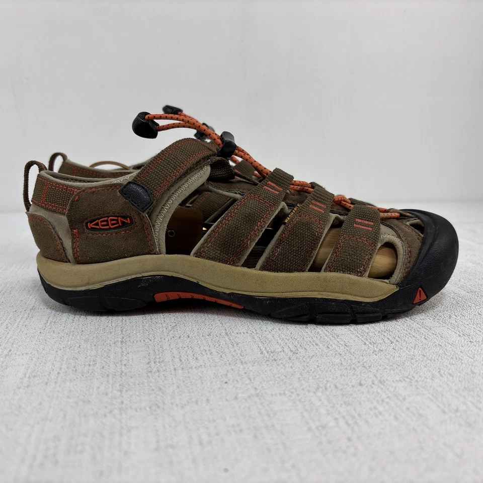 Keen Newport H2 Dark Earth Spicy Orange Youth Hiking Sandals US Size 6 Foto 1 de 1