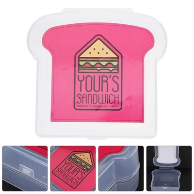  Tragbarer Sandwich -Brot -Behälter Sandwich Brot Aufbewahrungsbox - Bild 1 von 4