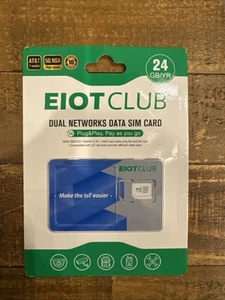 EIOTCLUB Data SIM Card Triple Play 24 GB/YR - Zdjęcie 1 z 2