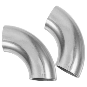 2PCS Exhaust Elbow Fitting Stainless Steel Elbow Fittings Replacement Exhaust - Picture 1 of 12