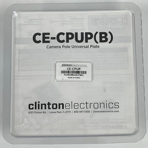 Clinton Electronics CE-CPUP(B) Camera Pole Universal Plate | eBay
