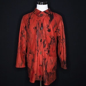 Abrigo/Suéter Jess & Jane Rojo Abstracto Botón Palanca Manga Larga Talla XL - Imagen 1 de 5