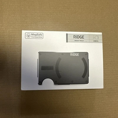 The Ridge Aluminum Magsafe Wallet - Gunmetal AUWAI249103 NEW In box  - Image 1 of 2
