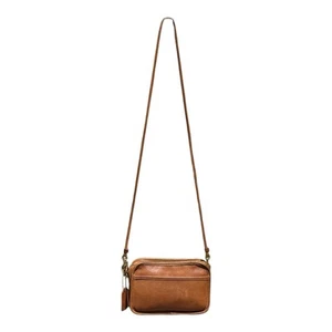 RARE Vtg COACH 9925 Carnival Bag Handbag Crossbody Purse Tan Leather Strap - Picture 1 of 24