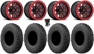 Fuel Hardline Bdlk 15" Wheels Red 35" Gripper T/R/K Tires RZR XP 1K / PRO XP - Picture 1 of 4