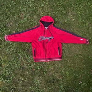 Vintage Chicago Bulls NBA Mitchell & Ness Hardwood Classics Hoodie XL - Picture 1 of 16