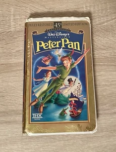 Peter Pan VHS Vintage Disney Classic Fully Restored Limited Edition 1998 - Picture 1 of 10