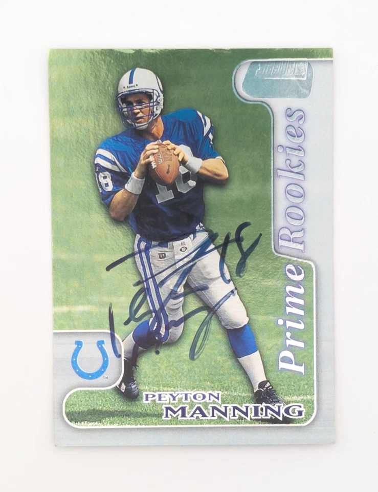 ​1998 Topps Peyton Manning RC automático JSA HOF Colts Tennessee Vols Prime Rookies Foto 1 de 3