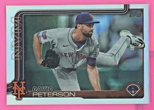 2025 Topps David Peterson #131 Rainbow Foilboard New York Mets - Picture 1 of 2
