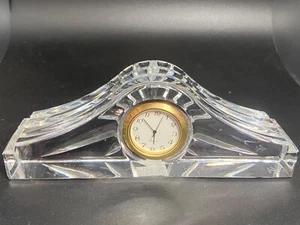 Waterford Lismore Crystal 7" Desk or Mantle Clock - Picture 1 of 6