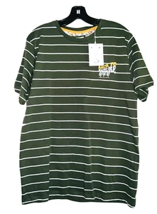 Camiseta Denim and Flower Back to Nature Para Hombre Verde Blanco Rayas Talla XL NUEVA CON ETIQUETAS - Imagen 1 de 5