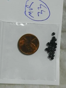 Zafiro 2,84 quilates 22 de alrededor de 2,7 mm redondo azul muy oscuro ojo limpio - Imagen 1 de 1