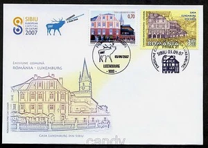 2007 LUXEMBOURG House,SIBIU,Transylvania,Deer,Hermannstadt,Romania,6238,FDC,RARE - Picture 1 of 1