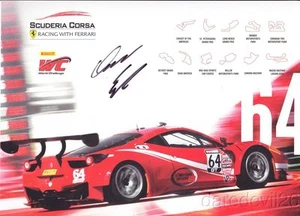 2015 Duncan Ende signed Scuderia Corsa Ferrari 458 Italia GT3 SCCA PWC postcard - Picture 1 of 1
