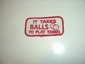 NOS Tennis Balls Patch 4" X 2" 70s Manufacture - Picture 1 of 2