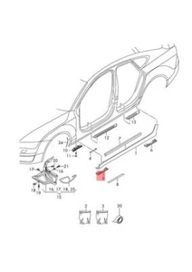 Genuine End Cap AUDI A6 Avant S6 Quattro 4G0853446BGRU - Picture 1 of 1
