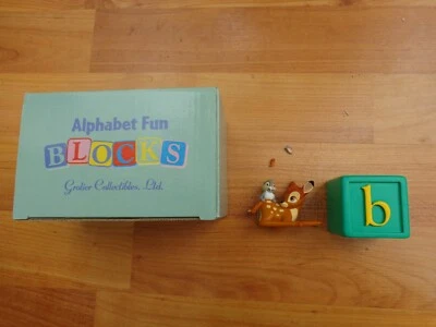 Grolier Disney Alphabet Spaß Block Sammlung - B Für Bambi Figur Beschädigt - Bild 1 von 2