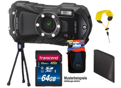 Ricoh WG-80 schwarz + 64GB Komplettset ! bis 14m wasserdicht