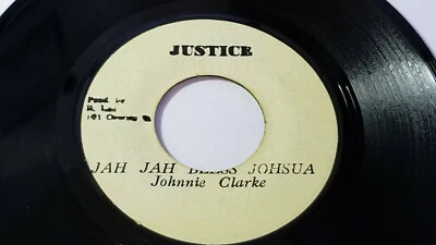 Rare / Johnny Clarke -Jah Jah Bles Joshua Roots /Reggae 7"  Justice  Label  - Image 1 of 2