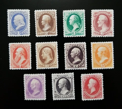 US Stamps #145-155 1870-71 National Bank Note Printing Issue Replica Set Cover