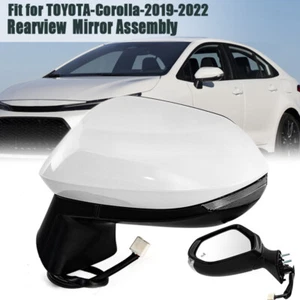 Left Driver Side Black Power Heated Mirror w/ 7-Pin For Toyota Corolla 2019-22 - Picture 1 of 9